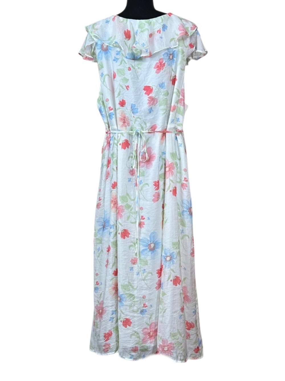 Old Navy Floral Ruffle Sleeve Midi Dress Size XXL - Picture 3 of 9